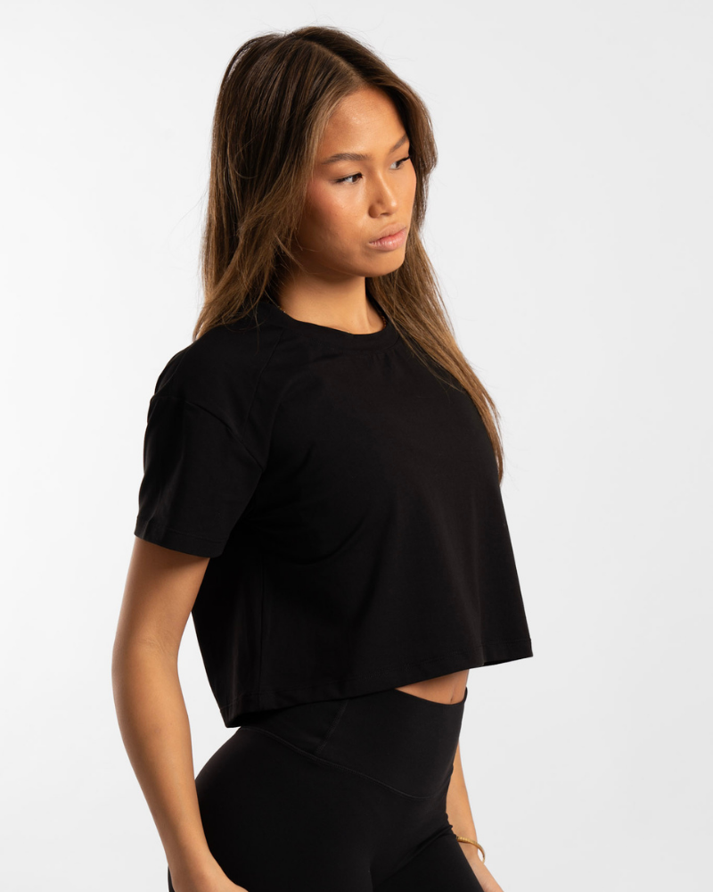Cropped Tee - Onyx