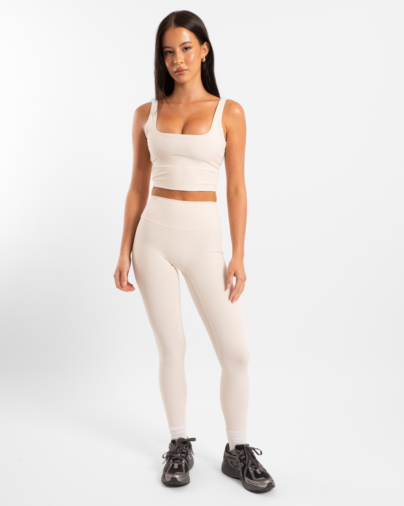 Square Neck Tank - Off-White