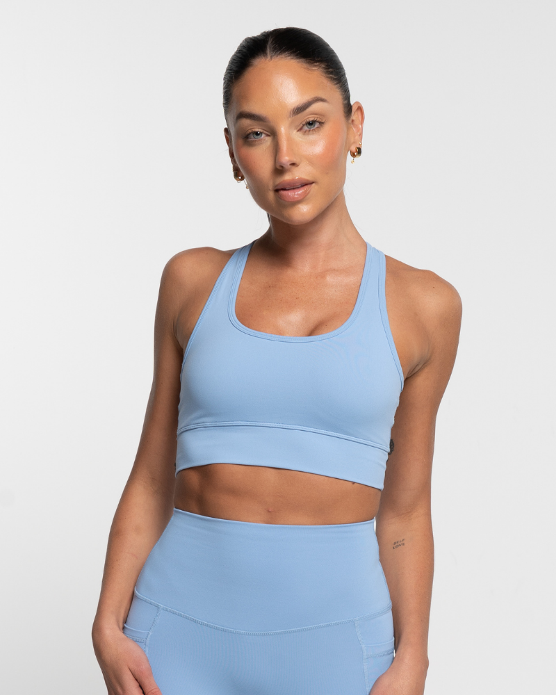 Racer Crop - Sky Blue
