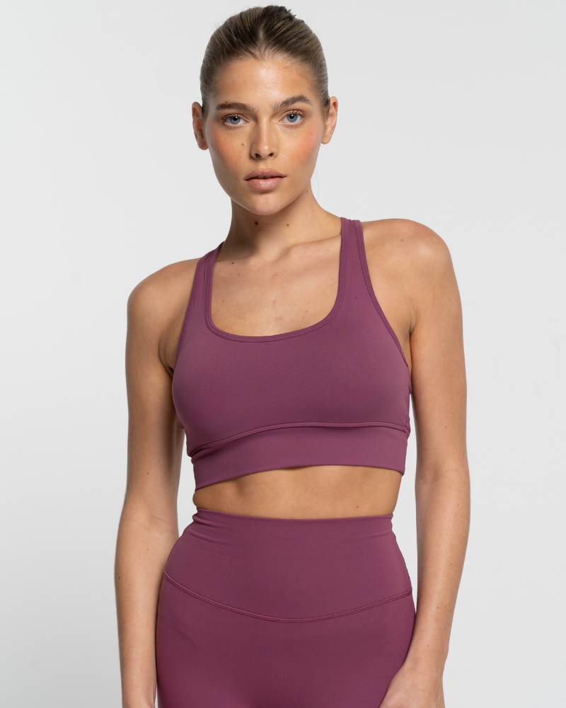Racer Crop - Merlot