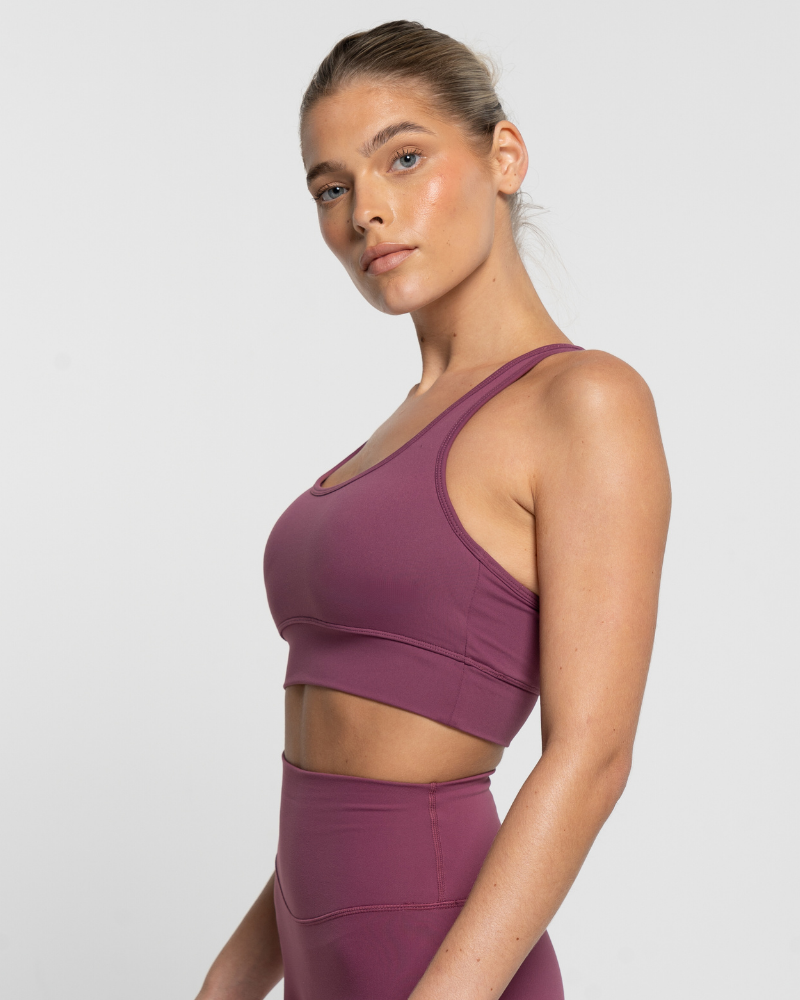 Racer Crop - Merlot