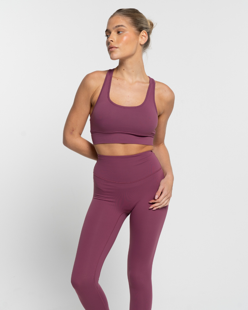 Racer Crop - Merlot