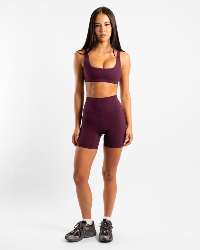 Not Your Basic Shorts 6 Inch - Plum (Invisible Scrunch)