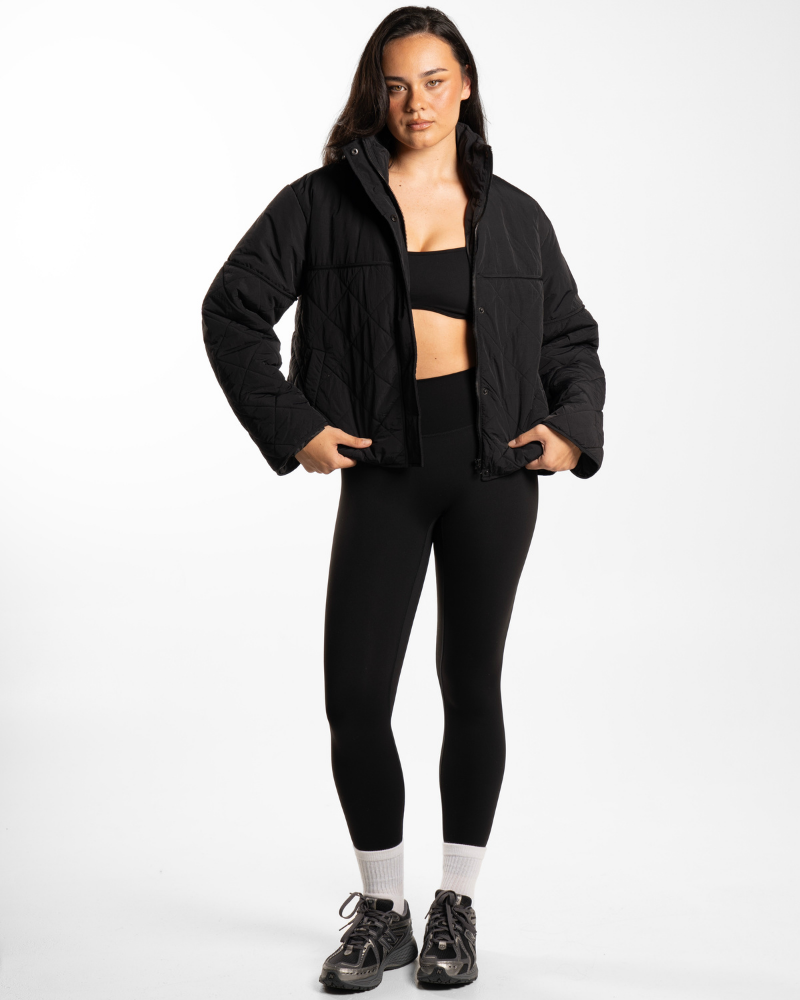 Quilted Puffer - Onyx