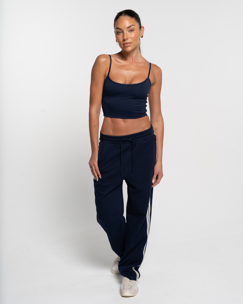 Lounge Tank - Navy/Off-White