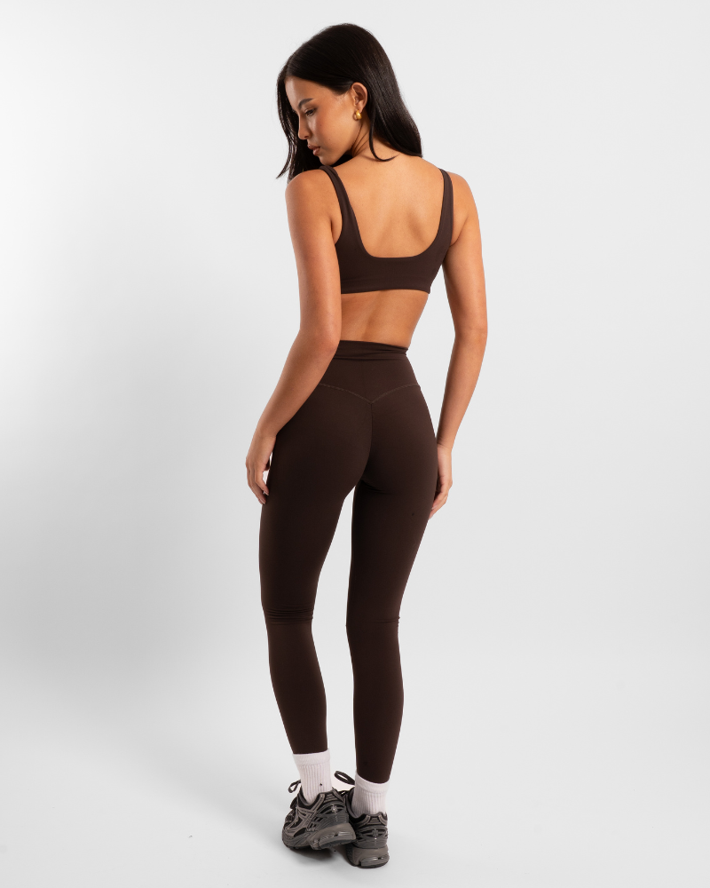 Not Your Basic Leggings - Chocolate (Invisible Scrunch)
