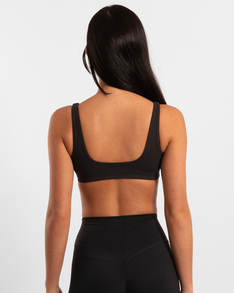 Square Neck Crop - Onyx
