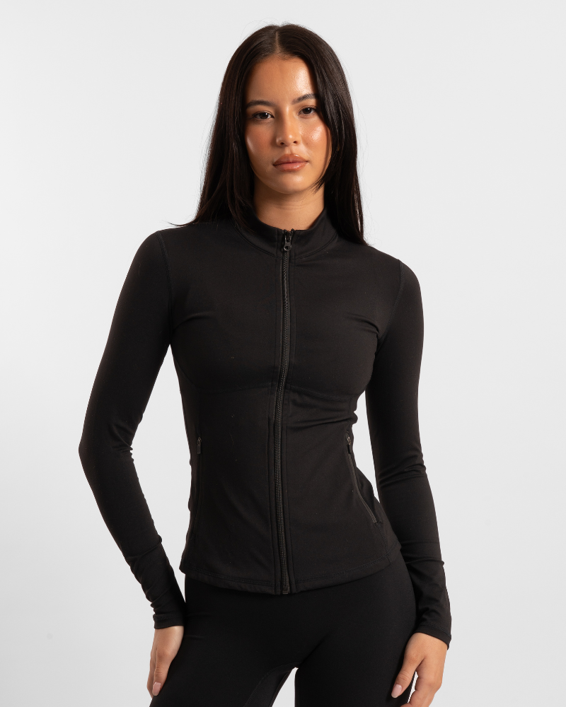 Contour Zip Jacket - Onyx