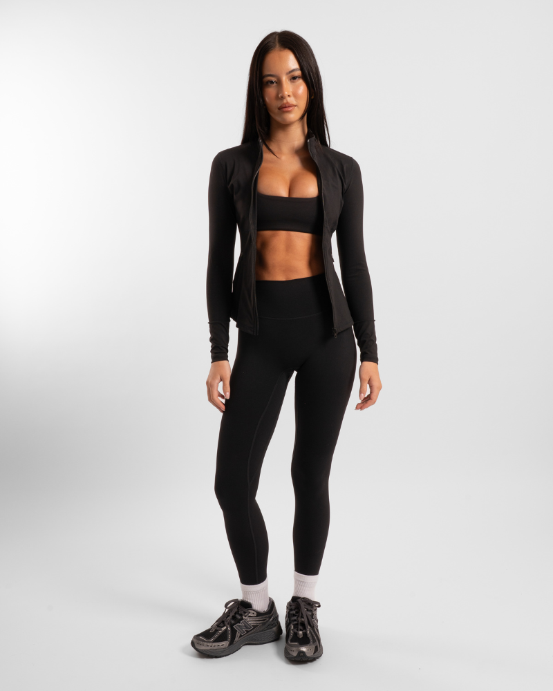 Contour Zip Jacket - Onyx