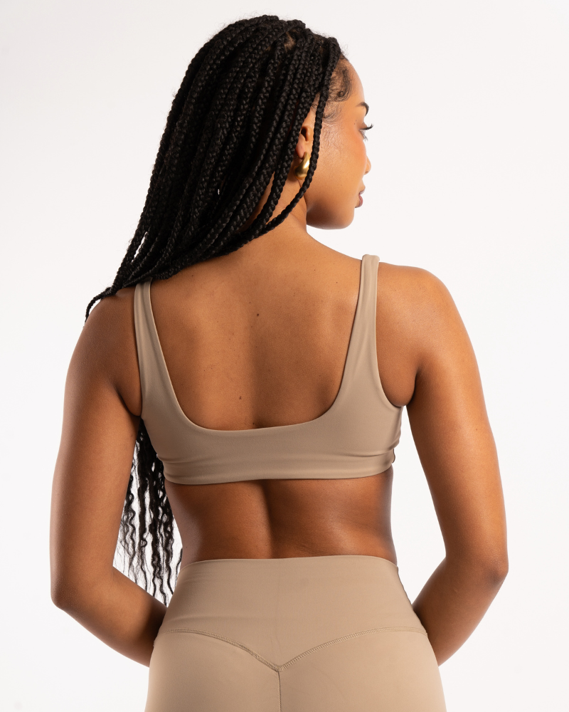 Square Neck Crop - Latte