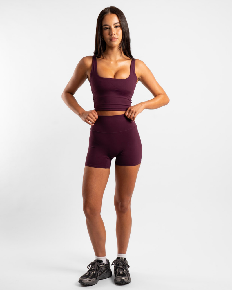 Square Neck Tank - Plum