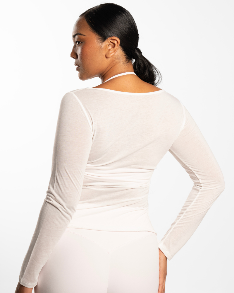 Sheer Long Sleeve - Arctic