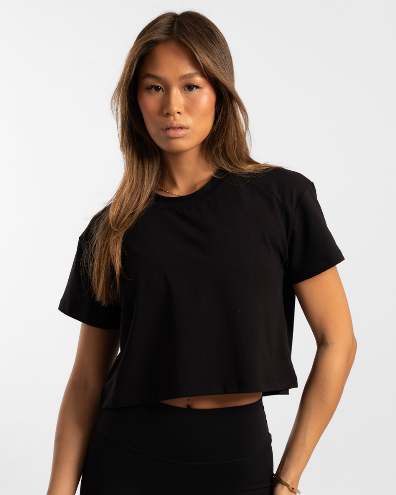 Cropped Tee - Onyx