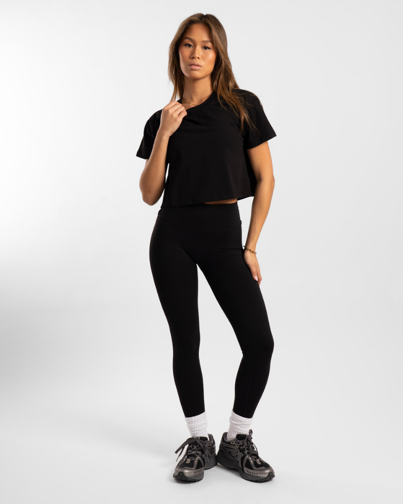 Cropped Tee - Onyx