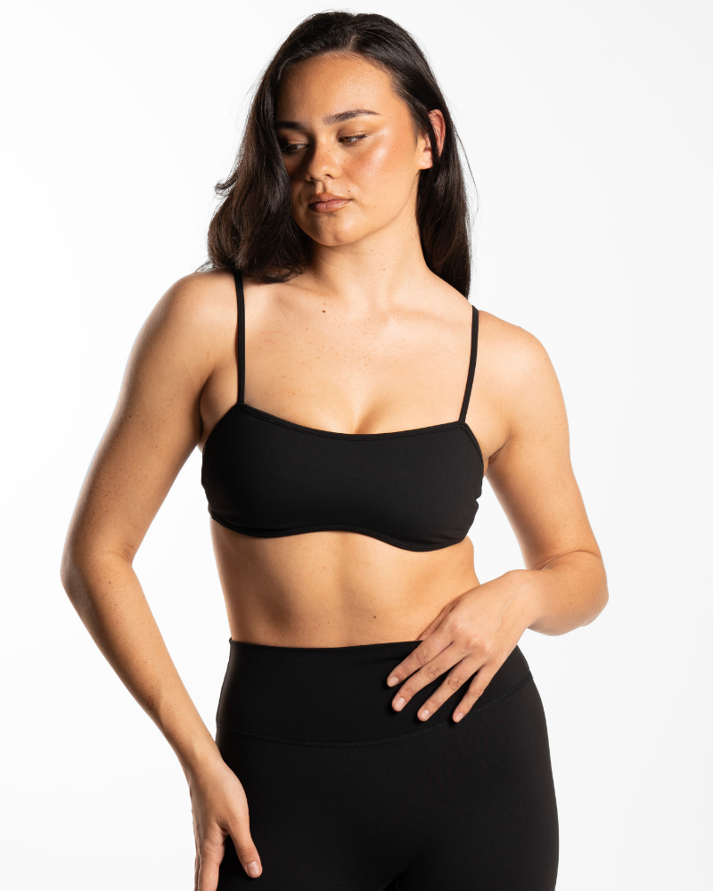 Backless Crop - Onyx