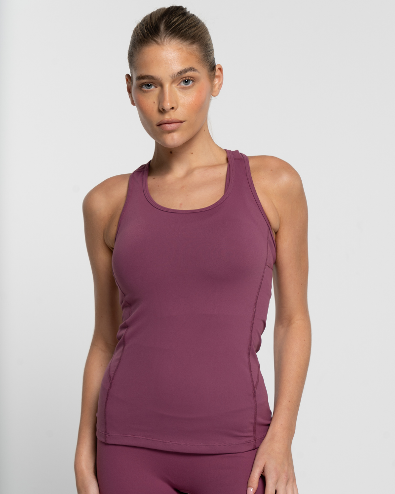 Racer Tank - Merlot