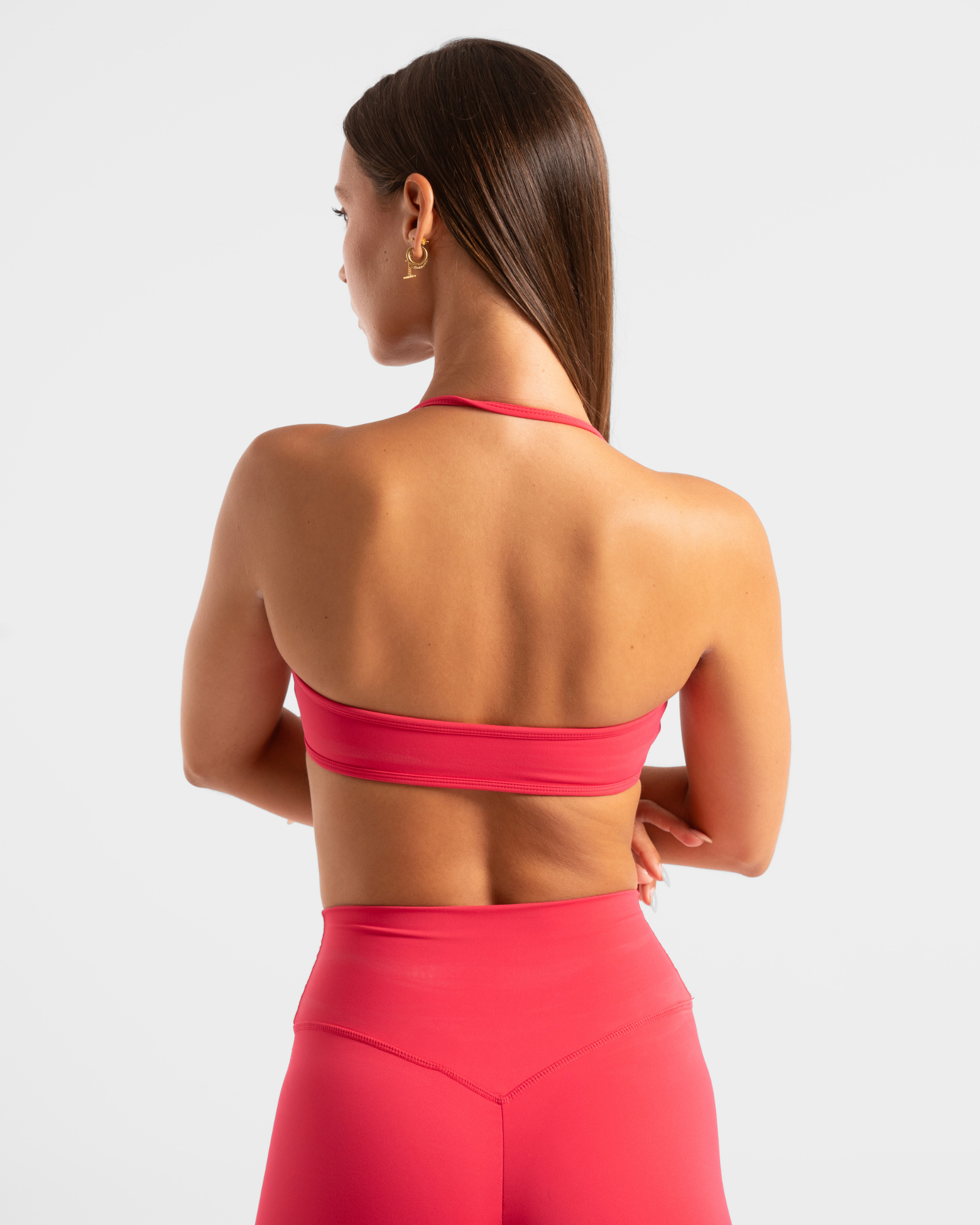 Halter Crop - Raspberry
