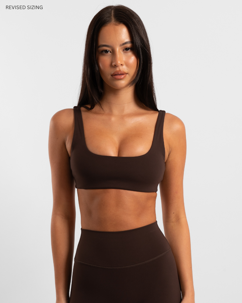 Square Neck Crop - Chocolate