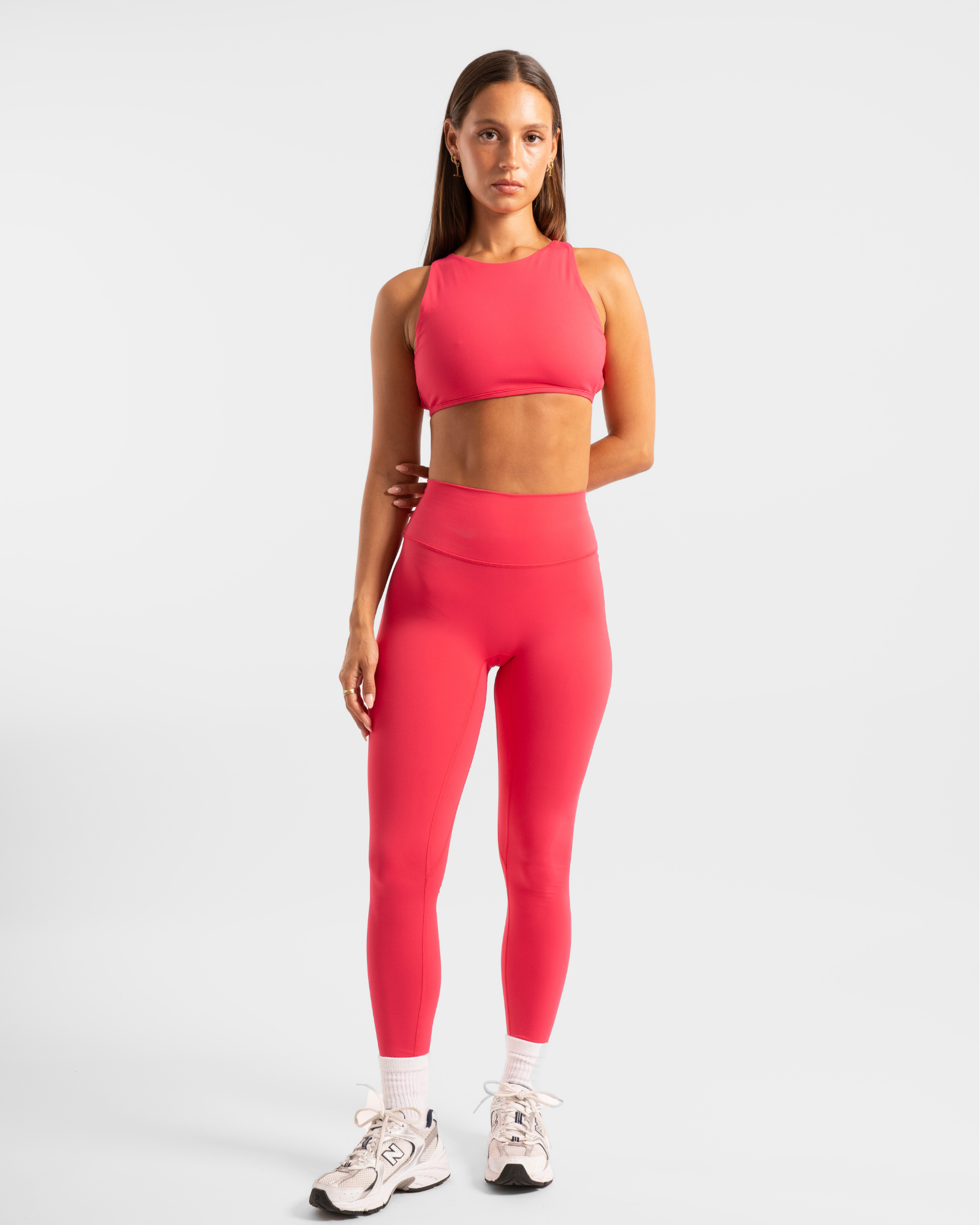 Backless Cropped Tank - Raspberry