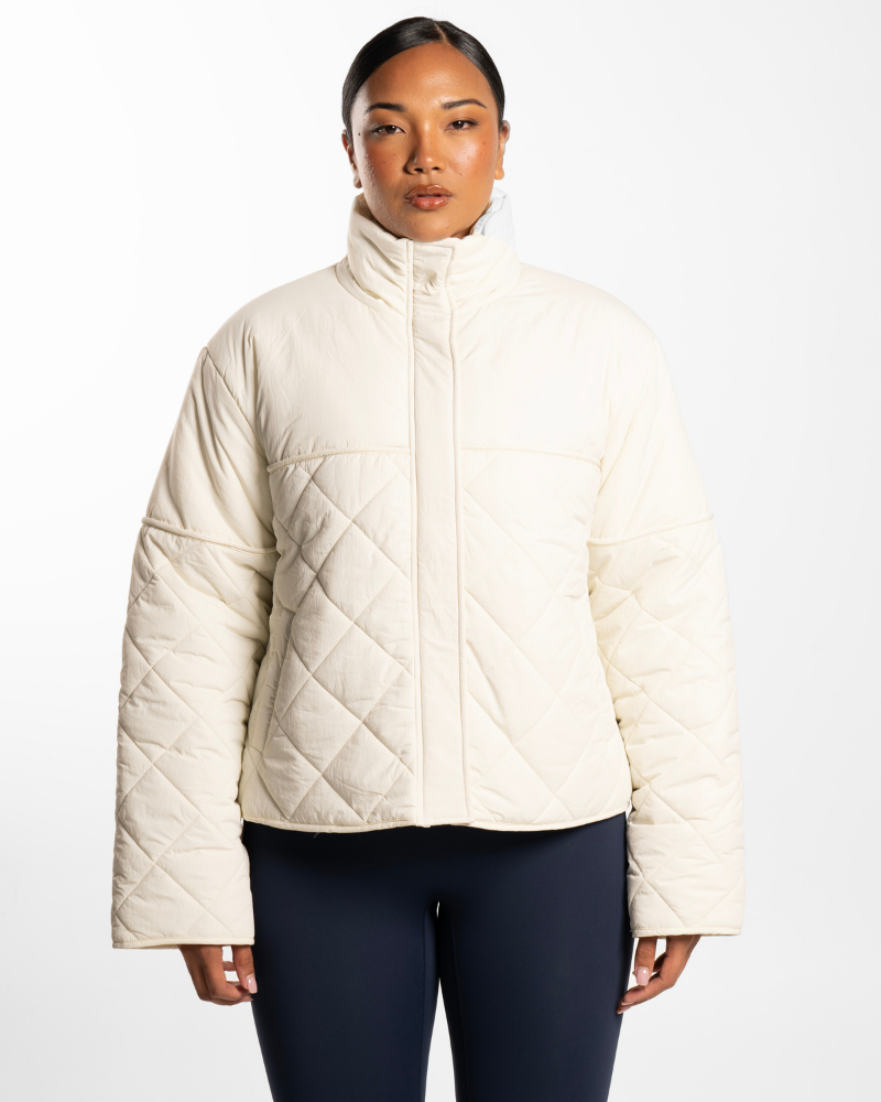 Quilted Puffer - Off-White
