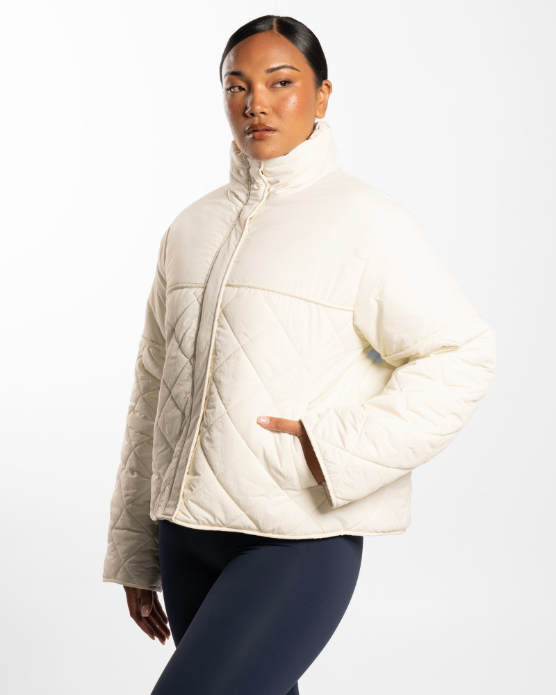 Quilted Puffer - Off-White