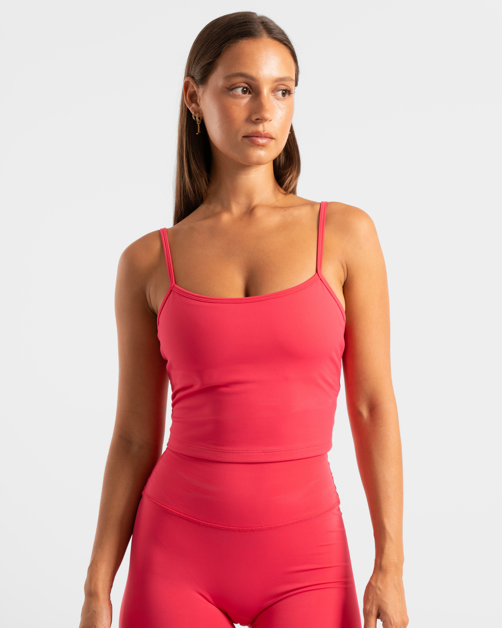 Scoop Back Tank - Raspberry