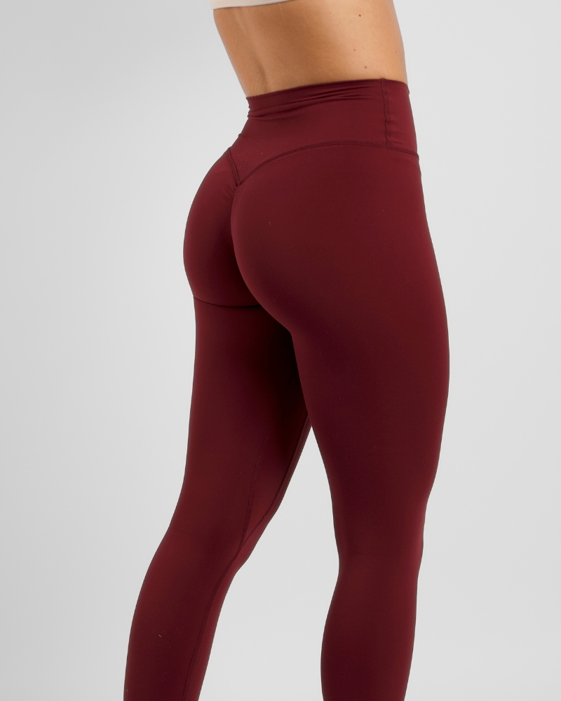 Not Your Basic Leggings - Bordeaux (Invisible Scrunch)