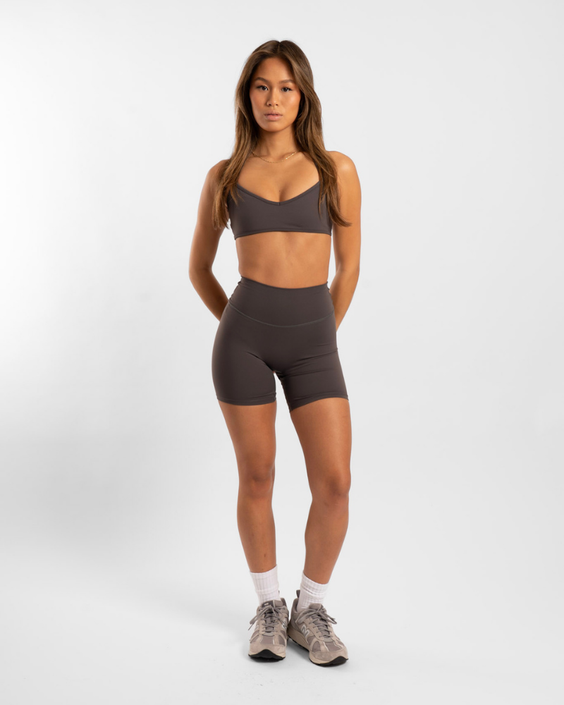 Not Your Basic Shorts 6 Inch - Charcoal (Invisible Scrunch)