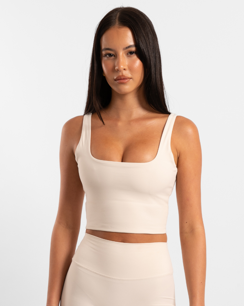 Square Neck Tank - Off-White