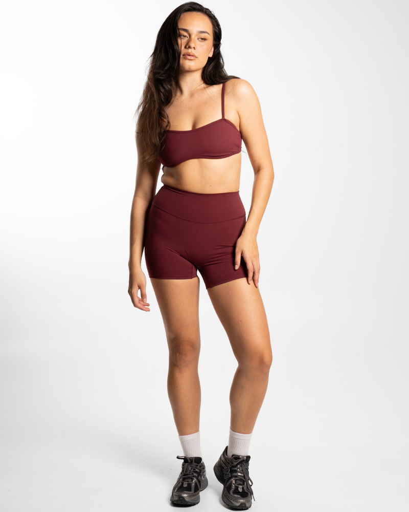 Backless Crop - Bordeaux